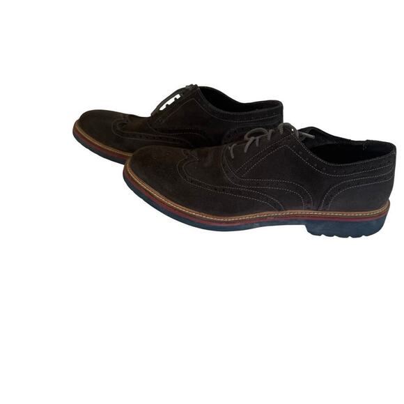 To Boot New York Men’s Size 10 Brogue Oxford Shoes Gray Suede Made in Italy main image 4